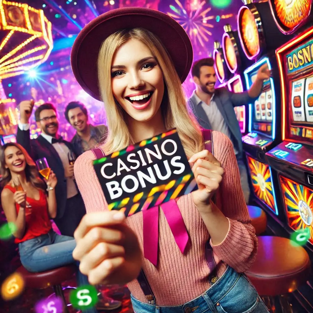 Personne utilisant un bonus dans un casino en ligne