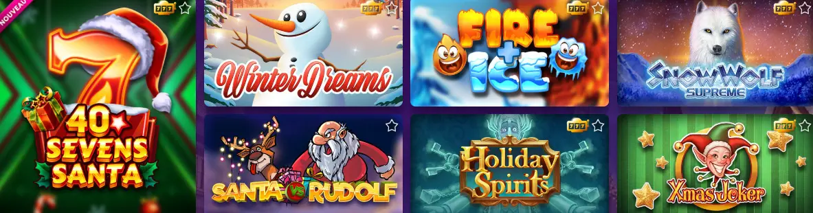 Jeux de noel CASINO MYJACKPOT